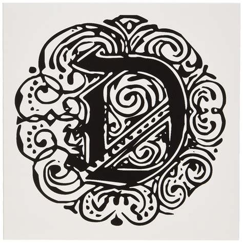 Ornate Letter D