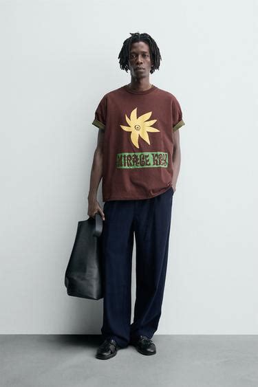 Men´s Brown T-Shirts | ZARA India
