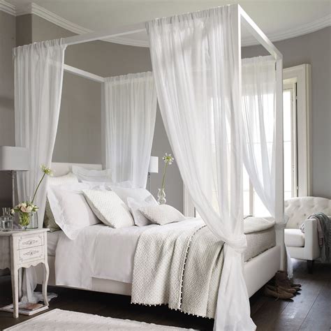 Pin by Pickles Crimpy on Bedrooms Canopy bedroom, Bed design, White ...