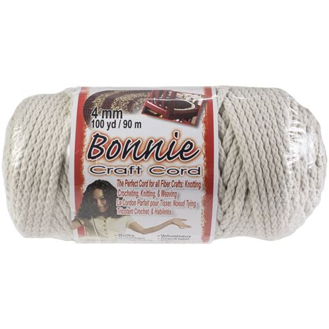 Bonnie Craft Cord, 4mm, Color: Lamb's Wool | Michaels