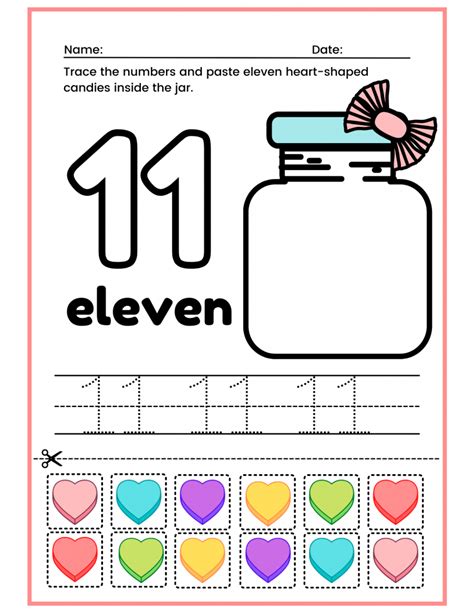 Free Preschool Number 11 Worksheets Printable Pdf - vrogue.co