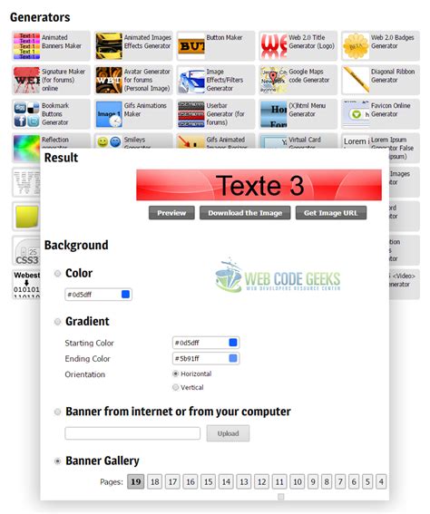 HTML Codes Generator Online 的图像结果