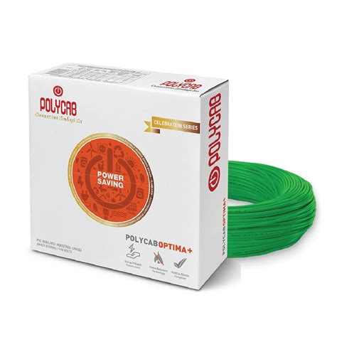 Polycab OPTIMA+ 1.5sqmm 90M coil | Flame Retardant | Lead free | 99.97% ...