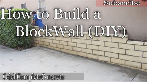 Image result for How Build a Block Wall