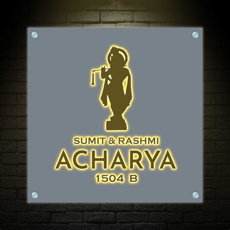 Light Name Plate-LED Nameplates for Home – Nutcase