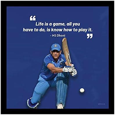 BE FIRST MS Dhoni Motivational Quotes Framed Posters, Quotes Wall Frame ...