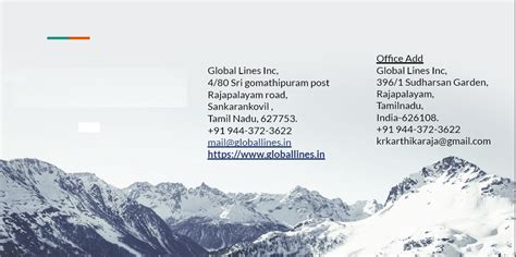 Global Lines Inc — For Tomorrow's People