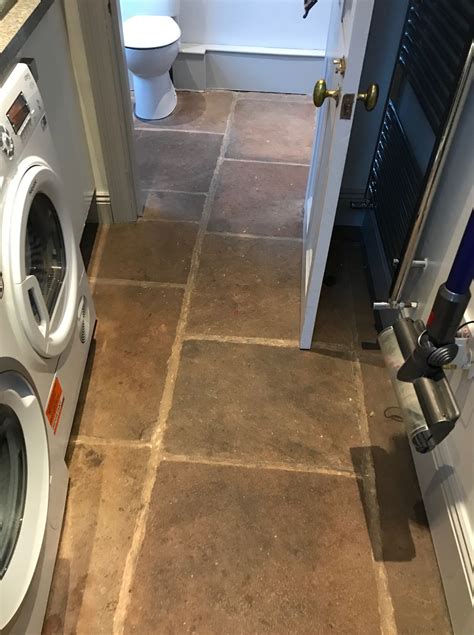 Red Sandstone Kitchen Floor Tiles Renovated in Kirkby Lonsdale - Stone ...