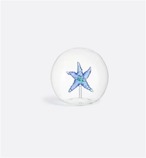 Decorative Glass Ball La Vague, Blue | DIOR