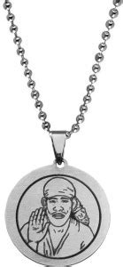 M Men Style Religious Lord Sabaka Malik Ek Sai Baba Pendant Necklace ...