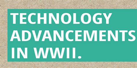 Image result for WWII Technology