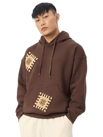 The Souled Store Hooded Pullover: Brown Wood Men and Boys Long Sleeves ...