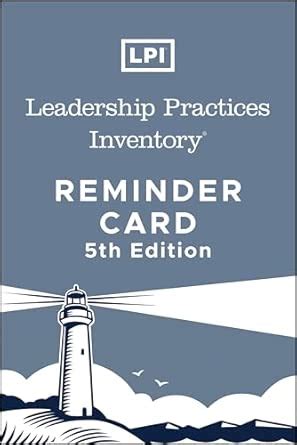 Buy Leadership Practices Inventory (LPI): Reminder Card (J-B Leadership ...