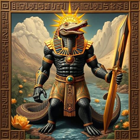 **Sobek**, the **crocodile-headed Egyptian god of strength, fertility ...