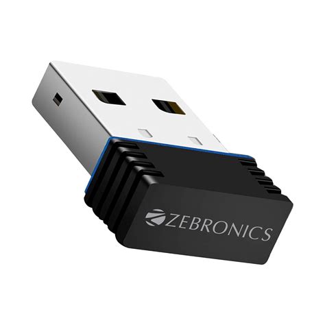 Zebronics ZEB-USB150WF1 WiFi USB Mini Adapter, 150 Mbps Speed, with ...