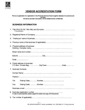 Financial Services Board Accreditation Form - Fill and Sign Printable ...