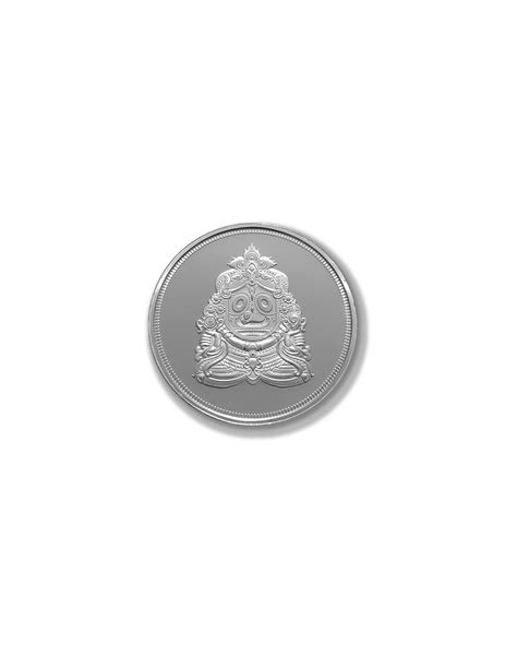 Modison Jagannath Silver Coin of 10 Grams in 24Kt 999 Purity Fineness ...