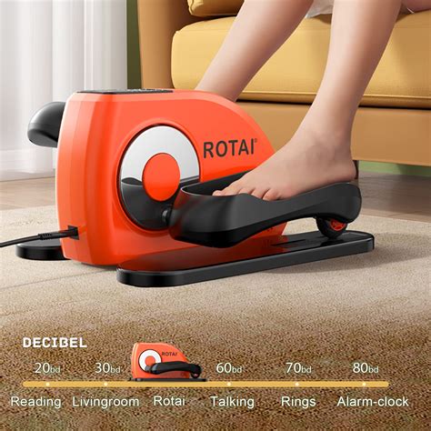 ROTAI Under Desk Elliptical Machine Electric Seated Leg Foot Pedal ...