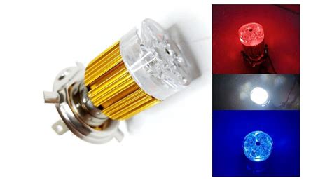 LOVMOTO H4 AC/DC CSP 1860 Chip LED Motorcycle Headlight Bulb - HS1/9003 ...