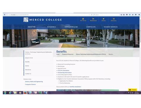 H.S.I. S.T.E.M. Merced College Webpage | PDF