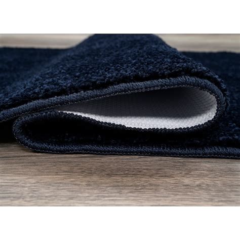 Garland Rug Gramercy 22-in x 60-in Navy Polypropylene Bath Rug ...