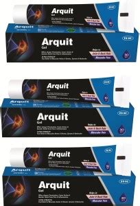Trio Arquit Gel, 30GR, Pack Of 3 (Helps In Joint & Back Pain, Muscular ...