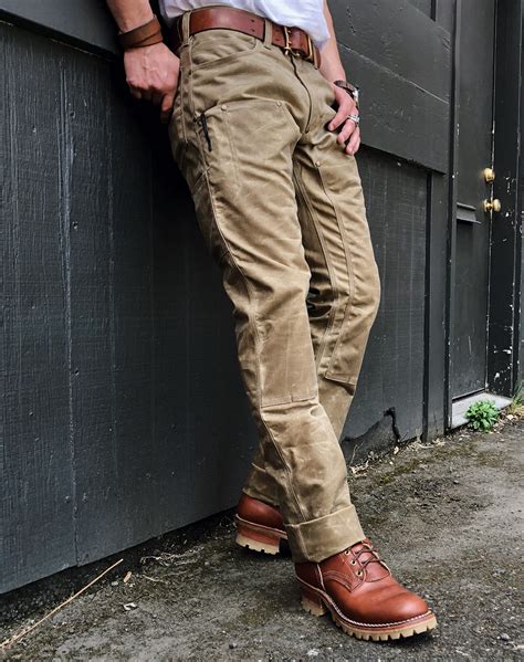 GN.01 Waxed Canvas Fitted Work Pant - Field Tan - Red Clouds Collective ...
