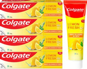 Image result for Colgate Lemon Fresh Gel Toothpaste