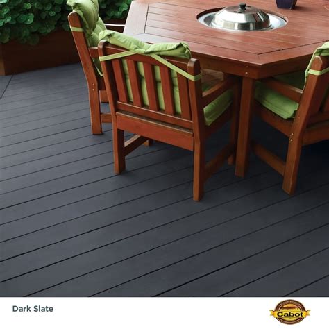 Cabot Dark Slate Solid Exterior Wood Stain and Sealer (Half-pint) DARK ...