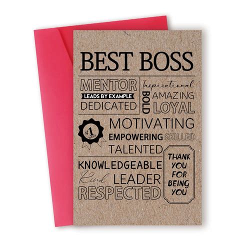 Zyulin Bosses Day Gifts, Best Boss Day Card, National Boss Day Card ...