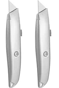 Faded Retractable Utility Cutter – Self-Locking Safety Box Cutters with ...