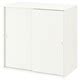 VIHALS cabinet with sliding doors, white, 95x47x90 cm (373/8x181/2x353 ...