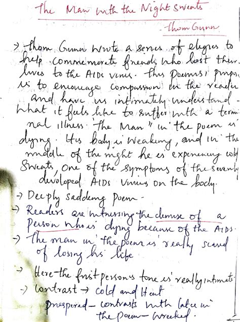 The Man With The Night Sweat - The MA nth thr Night gWnlk hom Gunn to ...