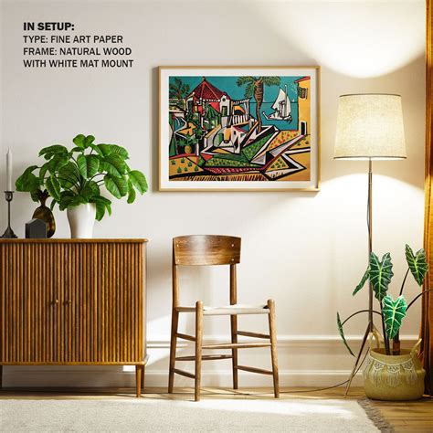 Picassos Mediterranean Landscape Painting & Wall Art Print by Pablo ...