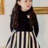 Latest Designer White and Black Party Dress for Girls in India