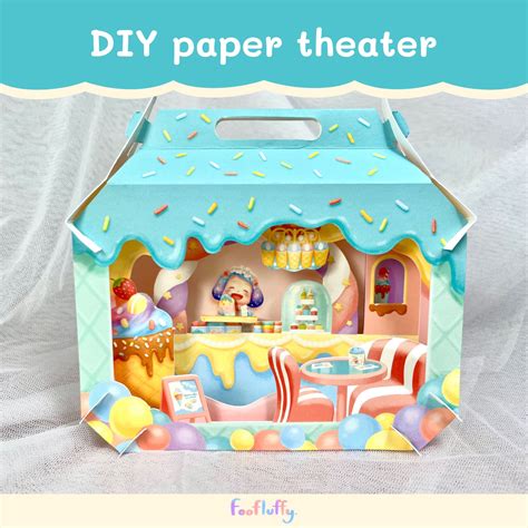 DIY paper theater: Saimai Ice Cream Shop | LINE SHOPPING
