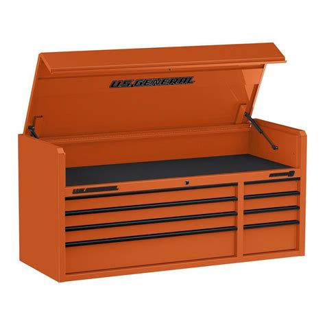 U.S. GENERAL 56 in. x 22 in. Top Chest, Series 3, Orange – Super Arbor