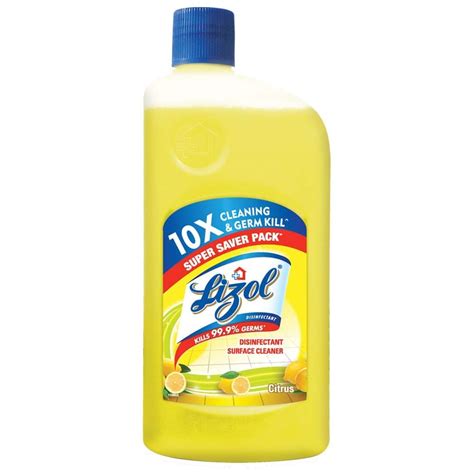 Lizol Disinfectant Surface & Floor Cleaner Liquid - Citrus, 500ML ...