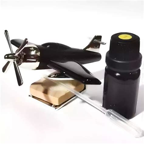 ACHERON Aeroplane Aircraft Shaped Solar Powered Rotating Fan Car Air ...