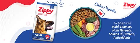 Zippy Adult Dry Dog Food - 1.2 Kg, Real Chicken & Vegetables ...