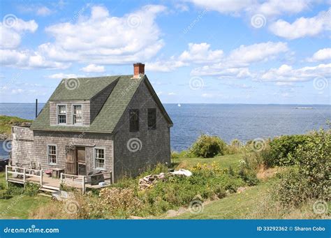 House on Monhegan Island stock photo. Image of harbor - 33292362