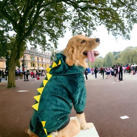 Dinosaur Jacket for Dog, Adorable Pet Jacket, Dinosaur Dog Coat, Jumper ...