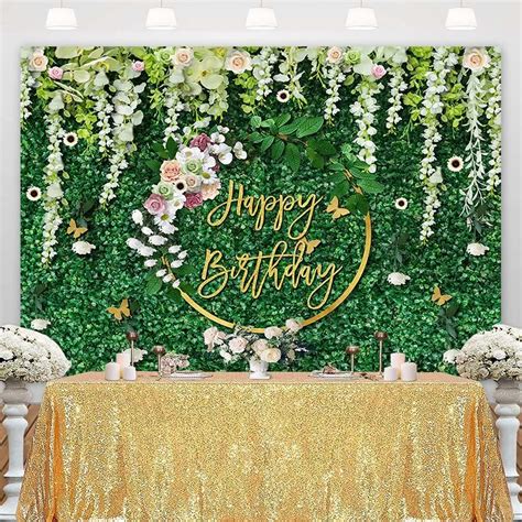 Sensfun Happy Birthday Backdrop Green Grass and India | Ubuy