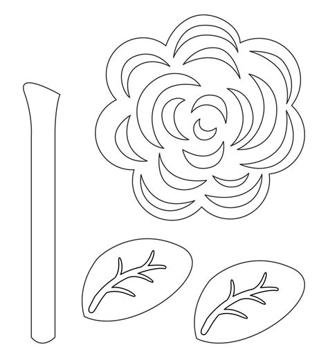 Flower Template Printable