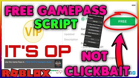 Free Game Pass Roblox Script 2020 的图像结果