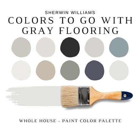 Sherwin Williams Colors That Go With GRAY Flooring, WALL Colors for ...