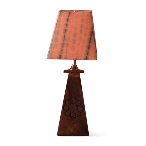 Rust Orange Tie & Dye Cotton Lampshade, 7x7 – Eyaas