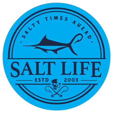 Salt Life Sticker SAD985PACK Forecast Sticker Pack - Cyan
