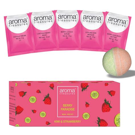 Fruit Fizzies - Berry Paradise Mani Pedi Kit (Kiwi & Strawberry)-Aroma ...