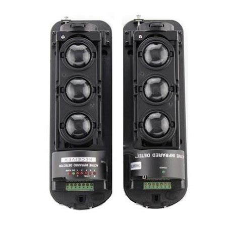 Weatherproof Triple Beam Alarm Photoelectric Infrared Led Detector Sec ...